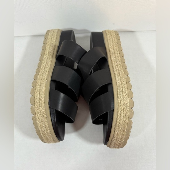 Mia Women’s ~ Sz 9 ~ Black ~ Slip on ~ Platform Sandals ~ - Picture 4 of 12